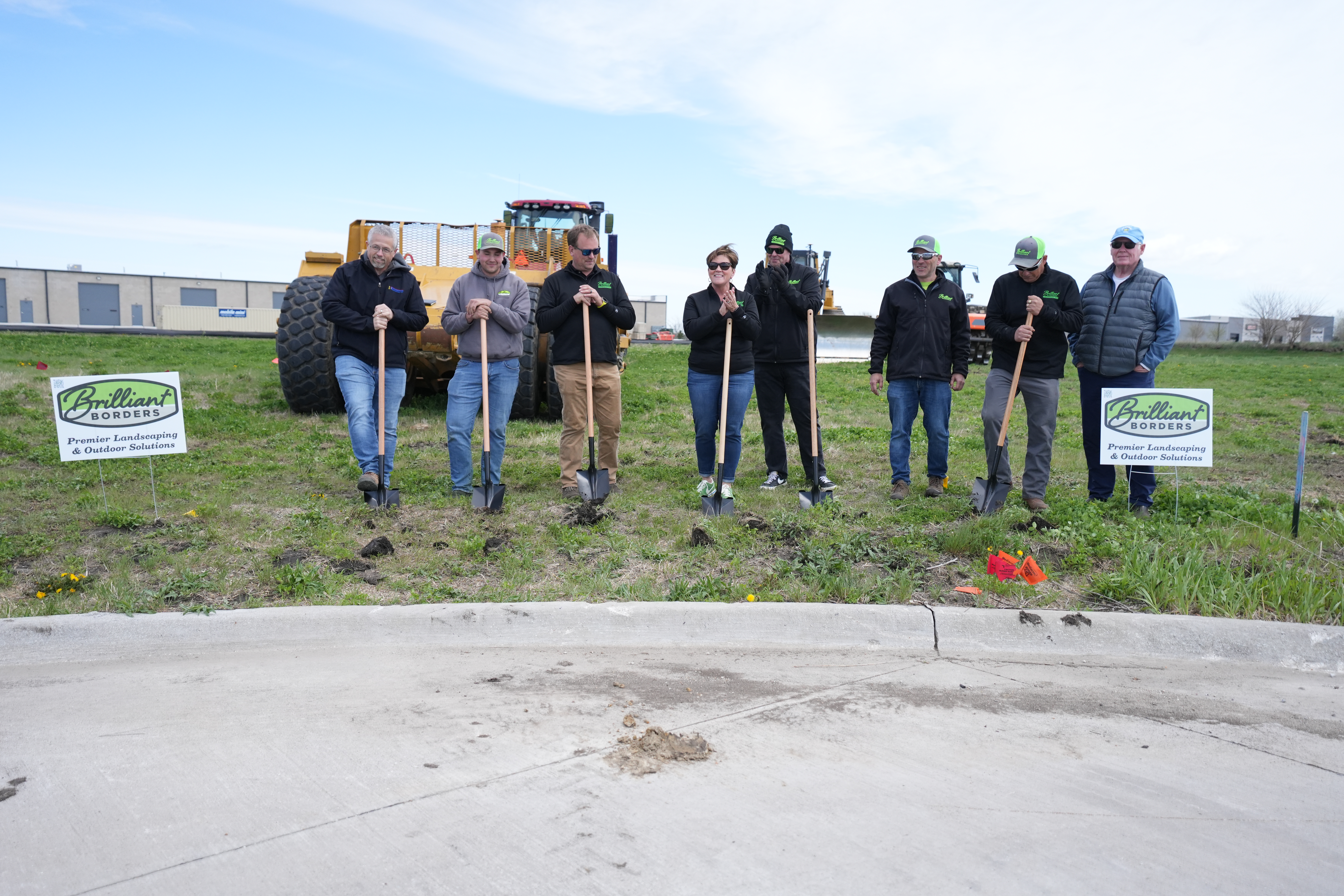 Brilliant Borders team at groundbreaking ceremony for new facility in 2024