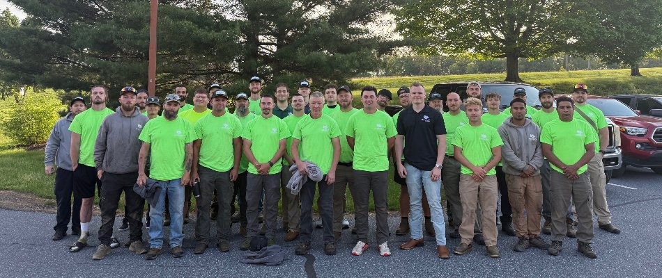 Woolley Outdoors team members gathered for a group photo in Lititz, PA