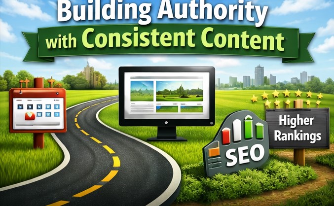 Building authority with consistent SEO content for lawn and landscaping companies