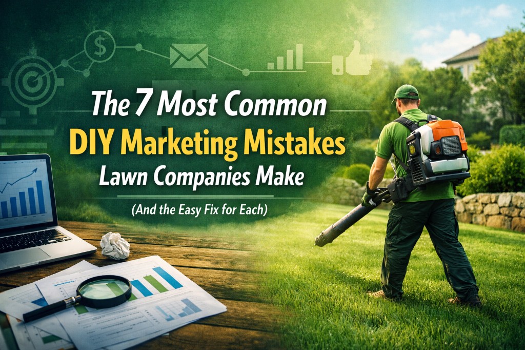 DIY marketing mistakes for lawn companies: analytics and office strategy paired with field operations