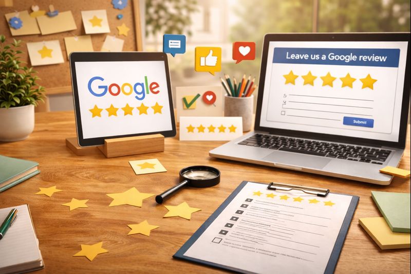 Google review system for lawn care businesses