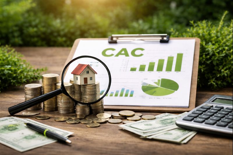 Marketing KPI charts and analytics for lawn care businesses