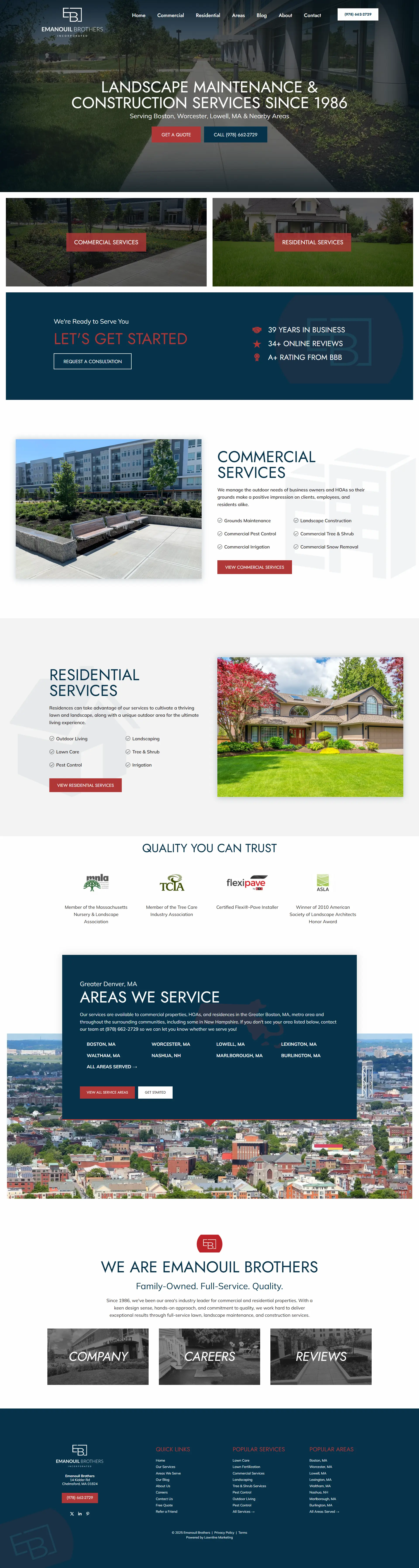 Emanouil Brothers Homepage Screenshot